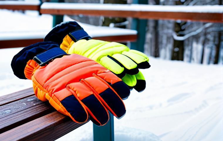 어린이 방수 장갑 브랜드 비교 - Child Skiing with High-Tech Gear**

A young child, fully clothed in professional ski attire, skiing ...